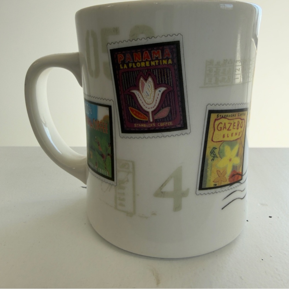 Vintage 2003 Starbucks Barista Coffee Stamps Diner Mug 16oz - Picture 3 of 5